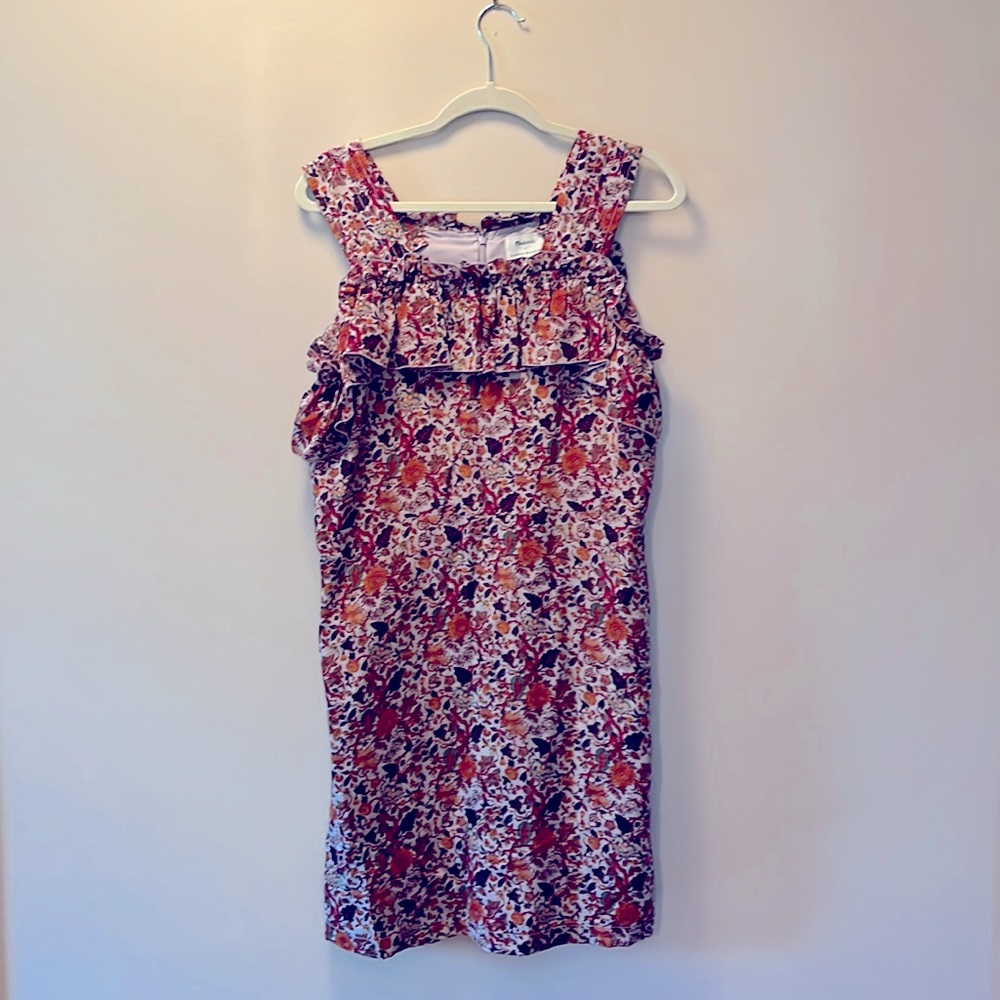 Madewell x Karen Walker 100% Silk Lined Floral Dress in Gorgeous Fall Colors!